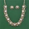 Antique Classic Necklace With Mehndi Plating