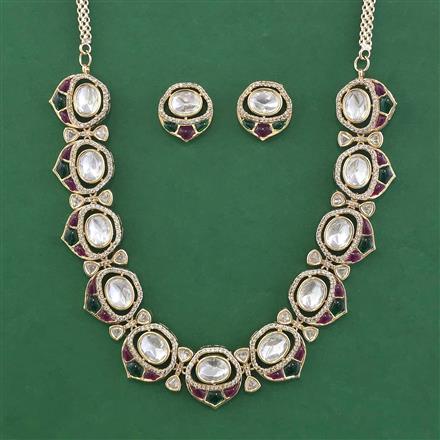 Antique Classic Necklace With Mehndi Plating