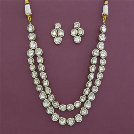 Kundan Classic Necklace With Mehndi Plating