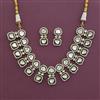 Kundan Classic Necklace With Mehndi Plating