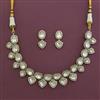 Kundan Classic Necklace With Mehndi Plating