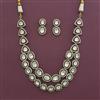Kundan Classic Necklace With Mehndi Plating