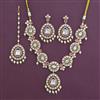Kundan Pearl Necklace With Victorian Plating