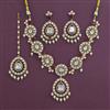 Kundan Pearl Necklace With Victorian Plating
