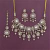 Kundan Choker Necklace with Victorian Plating