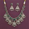 Kundan Birds Necklace With Mehndi Plating
