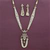 Kundan Long Necklace With Victorian Plating
