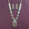 Kundan Long Necklace With Victorian Plating