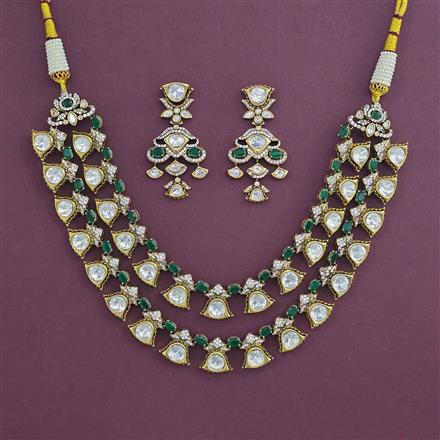 Kundan Layered Necklace With Victorian Plating