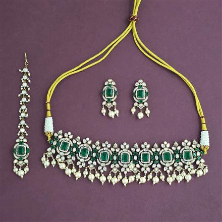 Kundan Choker Necklace With Victorian Plating