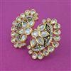 Kundan Adjustable Ring With Gold Plating