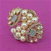 Kundan Adjustable Ring With Victorian Plating