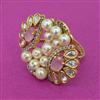 Kundan Adjustable Ring With Victorian Plating
