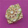 Kundan Adjustable Ring With Gold Plating