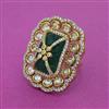 Kundan Adjustable Ring With Victorian Plating