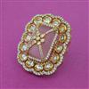 Kundan Adjustable Ring With Victorian Plating