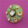 Kundan Adjustable Ring With Gold Plating