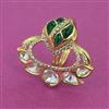 Kundan Adjustable Ring With Carat Plating
