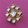 Kundan Adjustable Ring With Carat Plating
