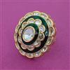 Kundan Adjustable Ring With Carat Plating