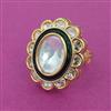 Kundan Adjustable Ring With Carat Plating