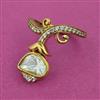 Kundan Adjustable Ring With Victorian Plating