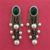 Antique Pearl Earring With Mehndi Plating