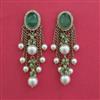 Antique Pearl Earring With Mehndi Plating