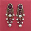 Antique Pearl Earring With Mehndi Plating