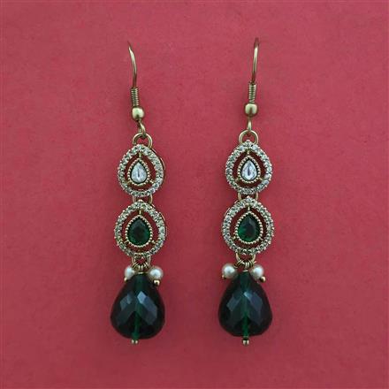 Antique Delicate Earring With Mehndi Plating