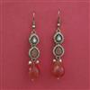 Antique Delicate Earring With Mehndi Plating