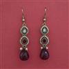 Antique Delicate Earring With Mehndi Plating