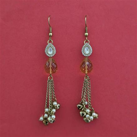 Antique Delicate Earring With Mehndi Plating