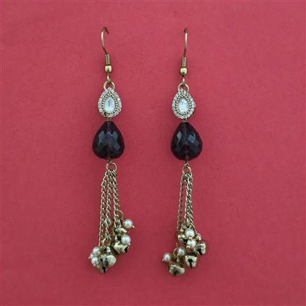 Antique Delicate Earring With Mehndi Plating