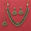 Antique Pearl Necklace with Mehndi Plating