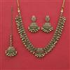Antique Pearl Necklace with Mehndi Plating