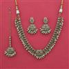 Antique Pearl Necklace with Mehndi Plating
