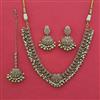 Antique Pearl Necklace with Mehndi Plating