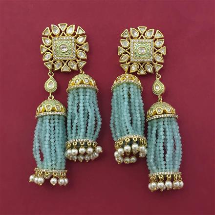 Kundan Jhumki With Gold Plating