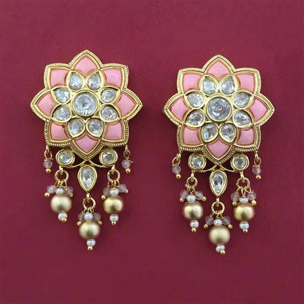 Kundan Pearl Earring With Gold Plating