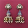 Kundan Jhumki With Gold Plating