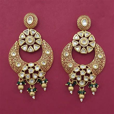 Kundan Pearl Earring With Gold Plating