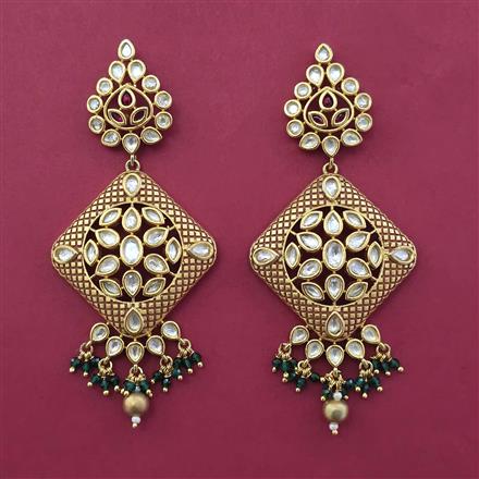 Kundan Pearl Earring With Gold Plating