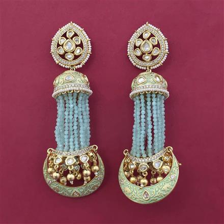 Kundan Meenakari Earring With Gold Plating