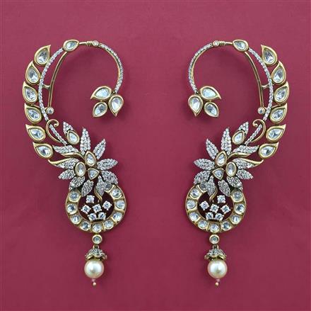 Kundan Earcuff With Victorian Plating