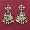 Kundan Pearl Earring With Victorian Plating