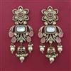 Kundan Pearl Earring With Victorian Plating