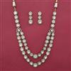 Kundan Layered Necklace With Mehndi Plating