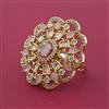 Kundan Adjustable Ring With Carat Plating