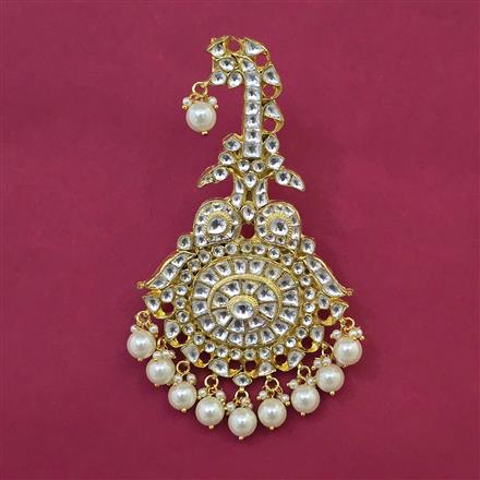 Kundan Pearl Kalangi With Gold Plating